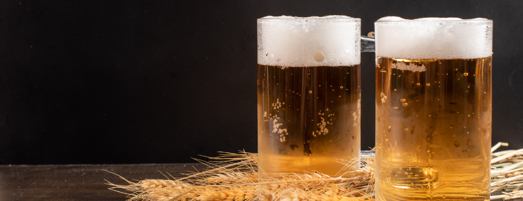 Two beers on wheat